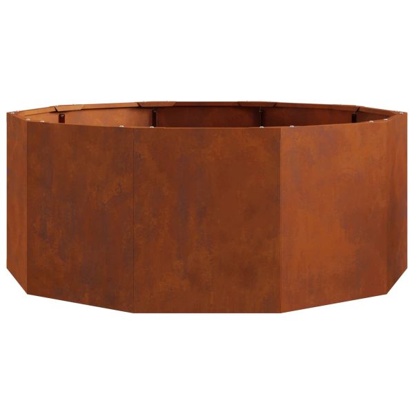 Кашпа Ръждясало 90 x 90 x 35 см Патинираща стомана