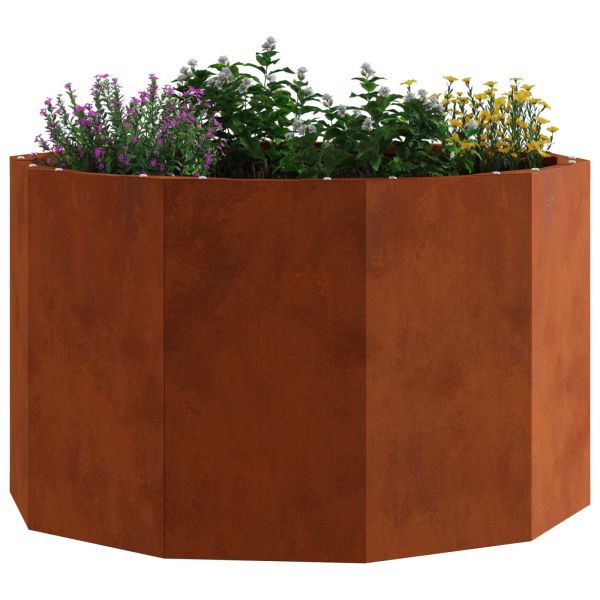 Кашпа Ръждясало 60 x 60 x 35 cm Патинираща стомана
