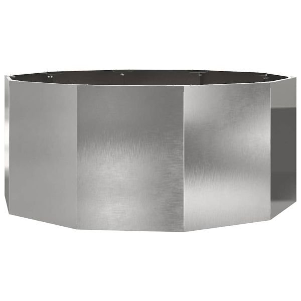 Кашпа Сребрист 120 x 120 x 50 см Неръждаема стомана