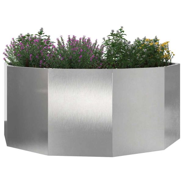 Кашпа Сребрист 120 x 120 x 50 см Неръждаема стомана
