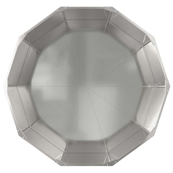 Кашпа Сребрист 120 x 120 x 50 см Неръждаема стомана