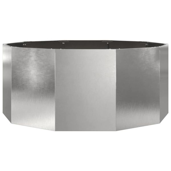 Кашпа Сребрист 120 x 120 x 50 см Неръждаема стомана