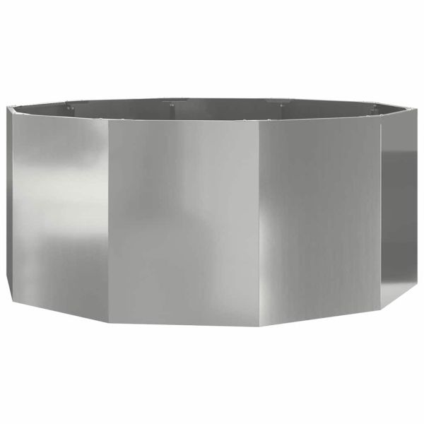 Кашпа Сребрист 120 x 120 x 50 см Галванизирана стомана