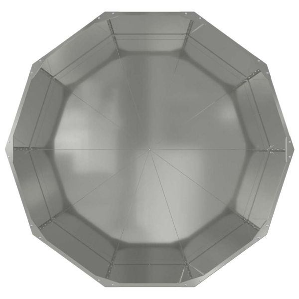 Кашпа Сребрист 120 x 120 x 50 см Галванизирана стомана
