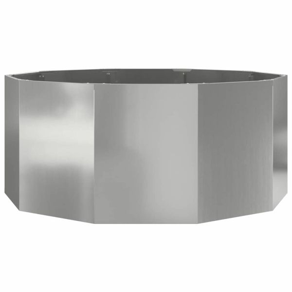 Кашпа Сребрист 120 x 120 x 50 см Галванизирана стомана