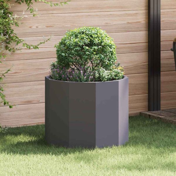Кашпа Черно 60 x 60 x 50 см Стомана