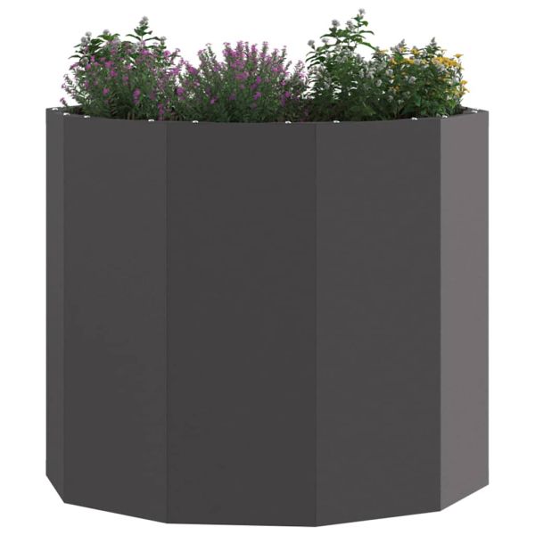 Кашпа Черно 60 x 60 x 50 см Стомана