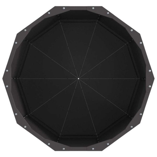 Кашпа Черно 60 x 60 x 50 см Стомана