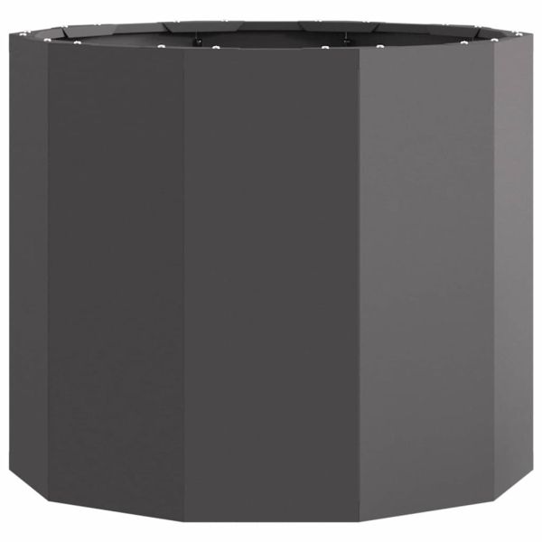 Кашпа Черно 60 x 60 x 50 см Стомана