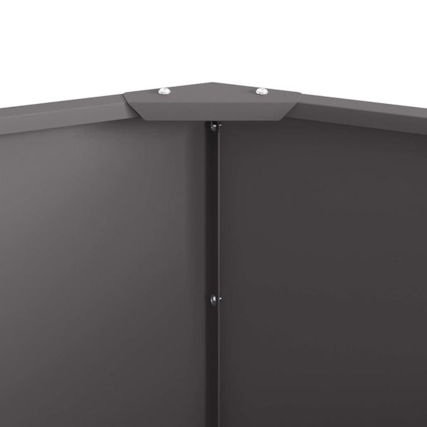 Кашпа Черно 60 x 60 x 50 см Стомана