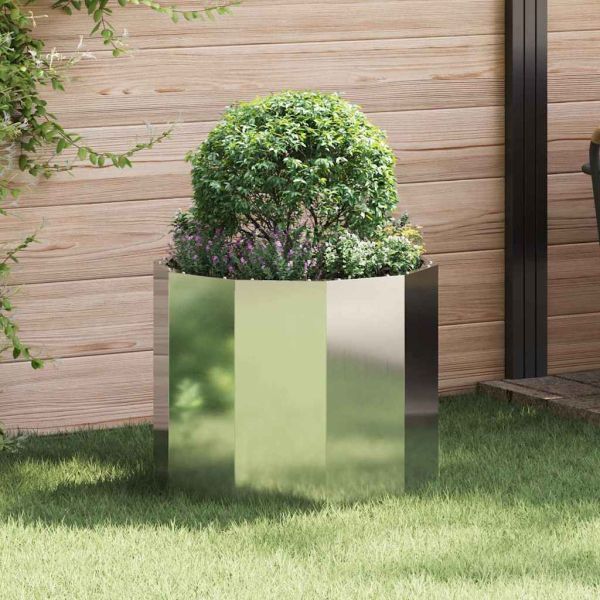 Кашпа Сребрист 60 x 60 x 50 см Галванизирана стомана