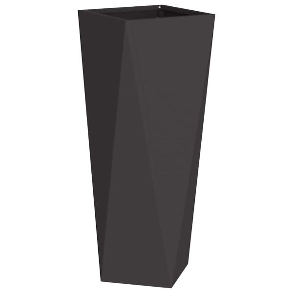 Кашпа 2 pcs Черно 30 x 30 x 75 см Стомана