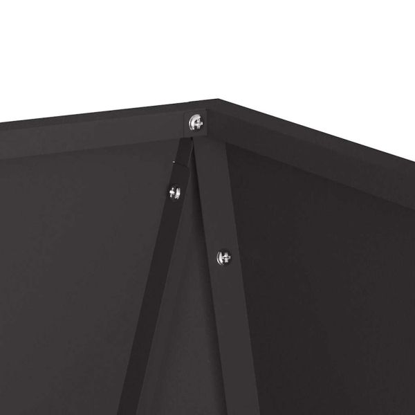Кашпа 2 pcs Черно 30 x 30 x 75 см Стомана