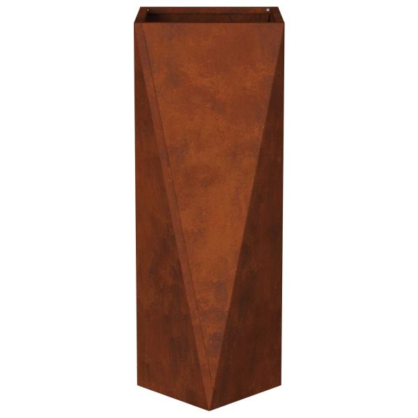 Кашпа Ръждясало 30 x 30 x 75 см Патинираща стомана