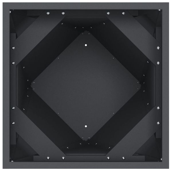 Кашпа 2 pcs Антрацит 50 x 50 x 75 cm Стомана