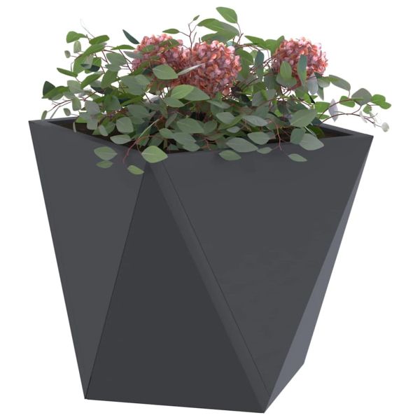 Кашпа 2 pcs Антрацит 30 x 30 x 30 cm Стомана