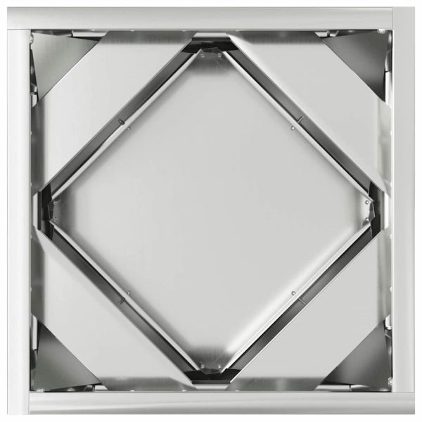 Кашпа 2 pcs Сребрист 30 x 30 x 30 cm Галванизирана стомана