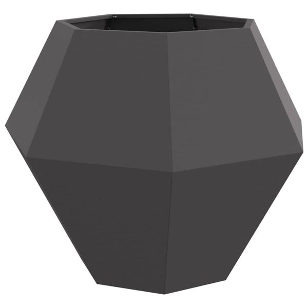 Кашпа Черно 100 x 100 x 80 см Стомана