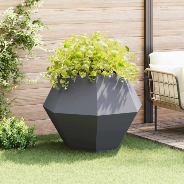 Кашпа Антрацит 100 x 100 x 80 см Стомана