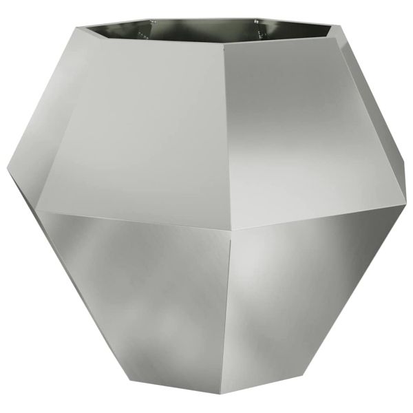 Кашпа Сребрист 100 x 100 x 80 см Галванизирана стомана