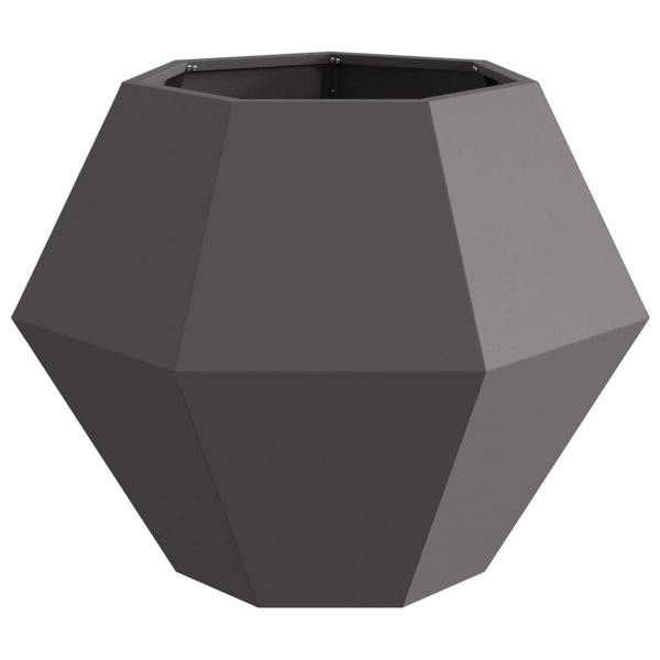 Кашпа Черно 75 x 75 x 60 см Стомана