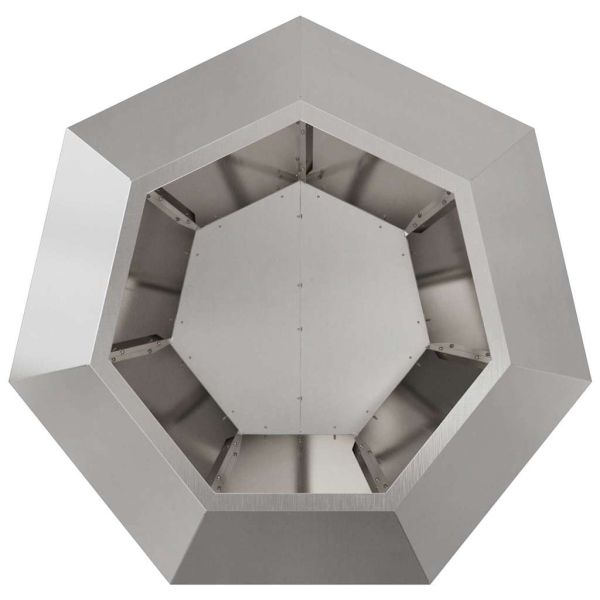 Кашпа 2 pcs Сребрист 75 x 75 x 60 см Неръждаема стомана