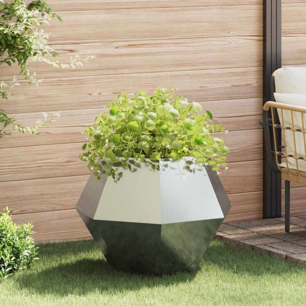 Кашпа Сребрист 75 x 75 x 60 см Галванизирана стомана
