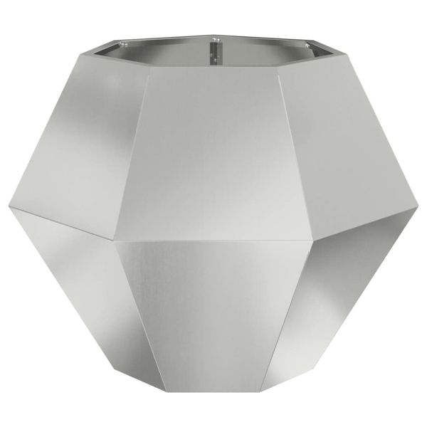 Кашпа Сребрист 75 x 75 x 60 см Галванизирана стомана