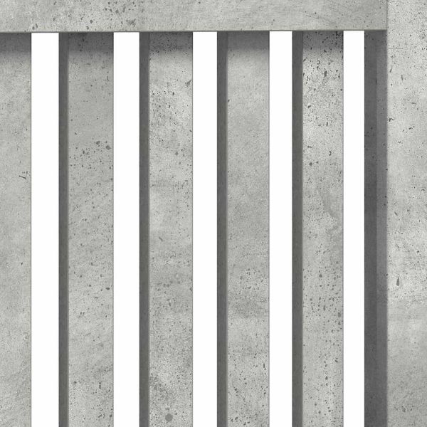 Калъф за радиатор Циментено сиво 172 x 19 x 81,5 cm