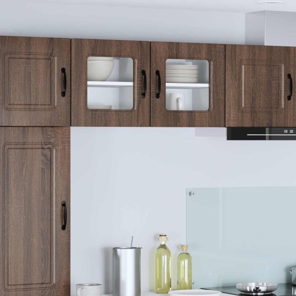 Панел за миялна машина Kalmar 2 pcs Кафяв дъб 40 x 31 x 40 см