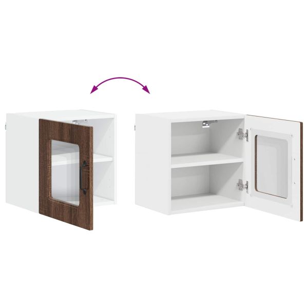 Панел за миялна машина Kalmar 2 pcs Кафяв дъб 40 x 31 x 40 см