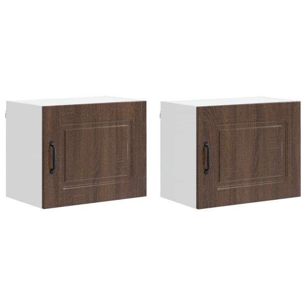 Панел за миялна машина Kalmar 2 pcs Кафяв дъб 50 x 31 x 40 см