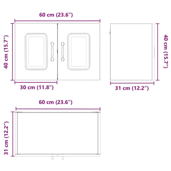 Панел за миялна машина Kalmar Димян дъб 60 x 31 x 40 см