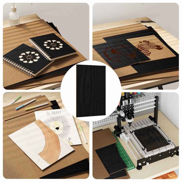 Декор панели 12 pcs Черния дъб 40 x 60 x 0.27 см