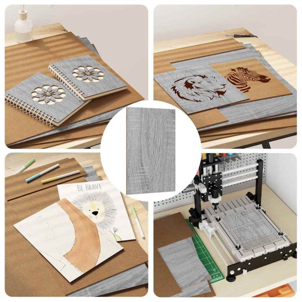 Декор панели 50 pcs Сив Сонома 40 x 60 x 0.27 см