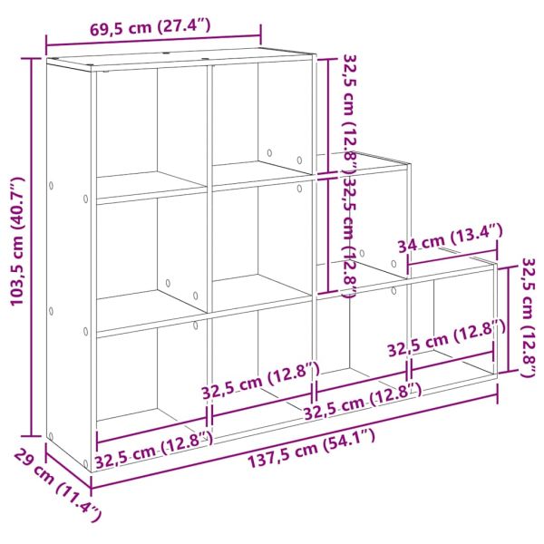 Разделител за стая и библиотека Черния дъб Инженерно дърво