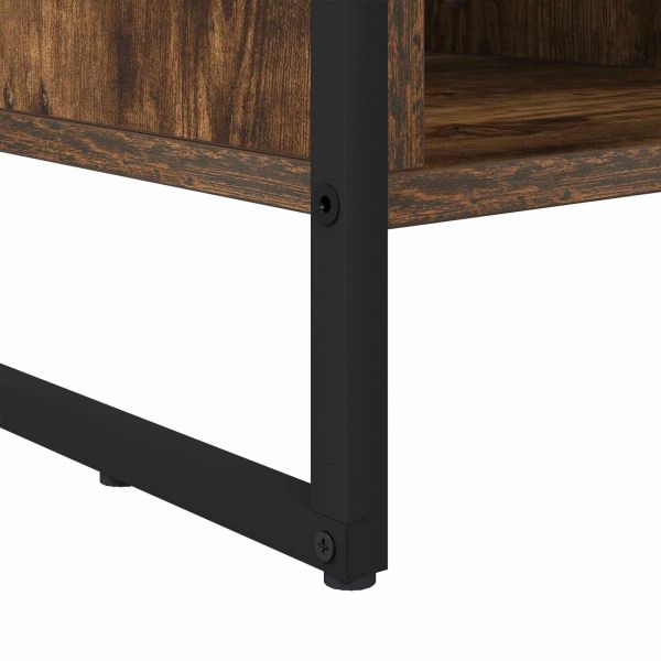 Шкаф за обувки Димящ дъб 100 x 35 x 44 см Инженерно дърво