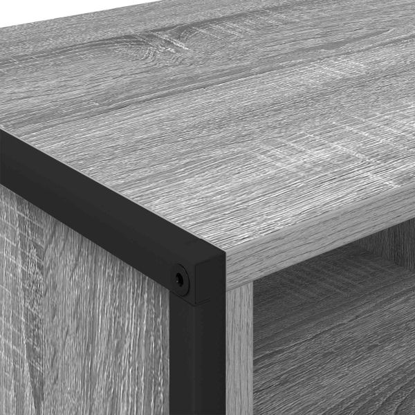 Шкаф за обувки Сив Сонома 60 x 35 x 44 см Инженерно дърво