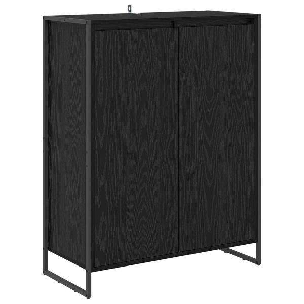 Шкаф за обувки Черния дъб 79 x 36 x 100 см Инженерно дърво