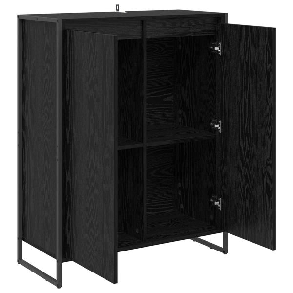 Шкаф за обувки Черния дъб 79 x 36 x 100 см Инженерно дърво