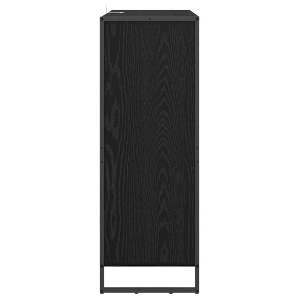 Шкаф за обувки Черния дъб 79 x 36 x 100 см Инженерно дърво