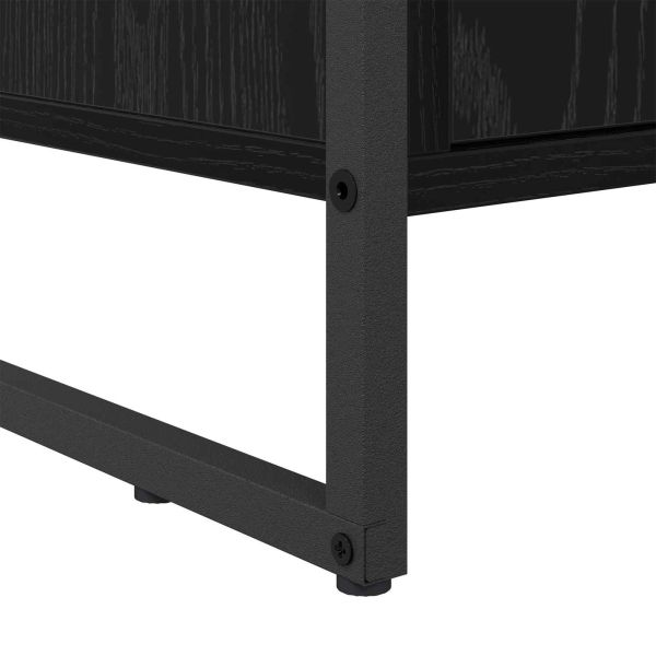 Шкаф за обувки Черния дъб 79 x 36 x 100 см Инженерно дърво