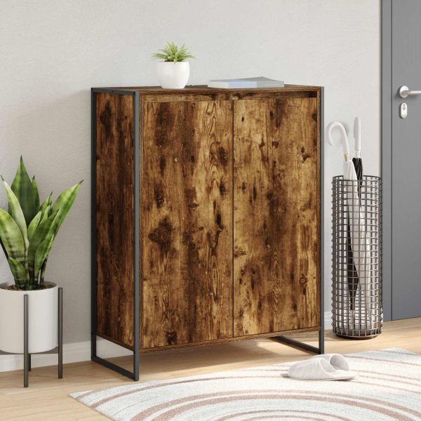 Шкаф за обувки Димящ дъб 79 x 36 x 100 см Инженерно дърво