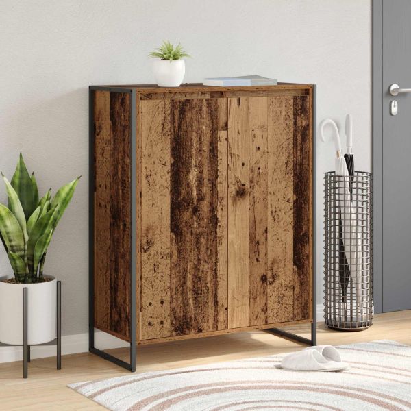 Шкаф за обувки Старо дърво 79 x 36 x 100 см Инженерно дърво
