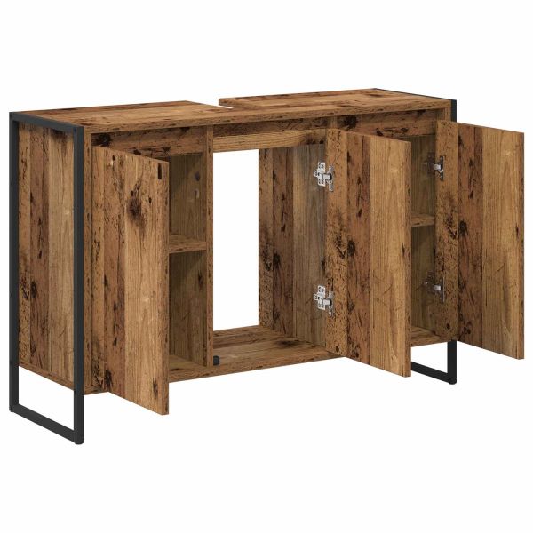Шкаф за баня Старо дърво 90 x 30 x 60 cm Инженерно дърво