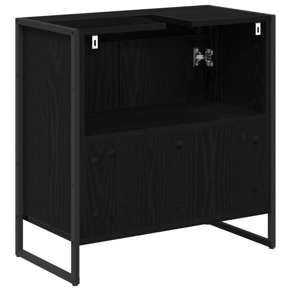 Шкаф за баня с врата Черния дъб 60 x 30 x 60 cm Инженерно дърво