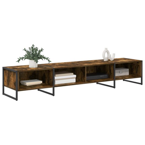 ТВ шкаф Димящ дъб 170.5 x 36 x 30.5 см Инженерно дърво