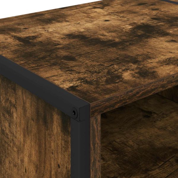 ТВ шкаф Димящ дъб 170.5 x 36 x 30.5 см Инженерно дърво