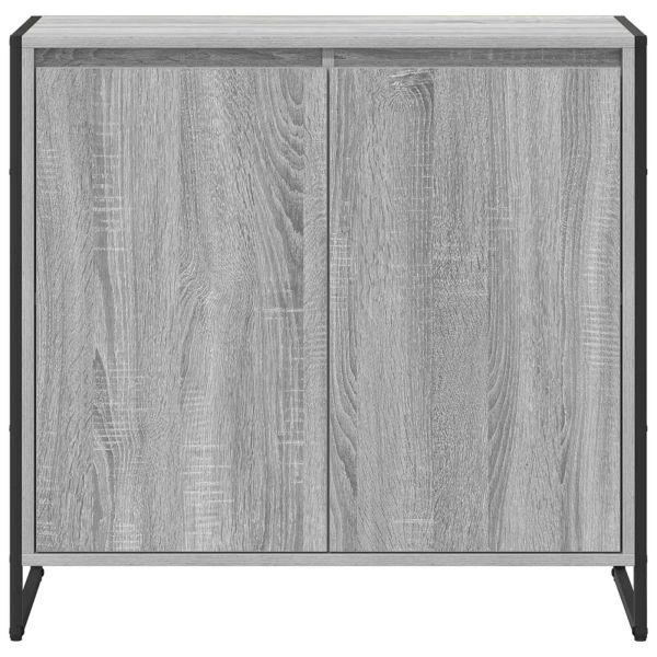 Страничен шкаф Сив Сонома 79 x 36 x 75 см Инженерно дърво