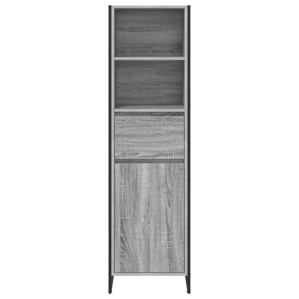 Шкаф за книги Сив Сонома 43 x 36 x 150.5 см Инженерно дърво